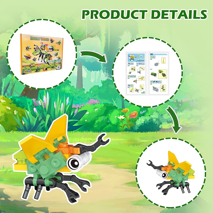 Amazon.co.jp: LEBOCADO ミニビルディングブロックセット 6歳以上の